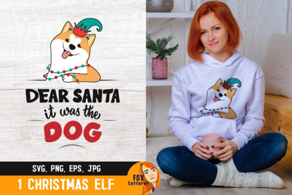 Review: Christmas Dog in a Elf Hat Design