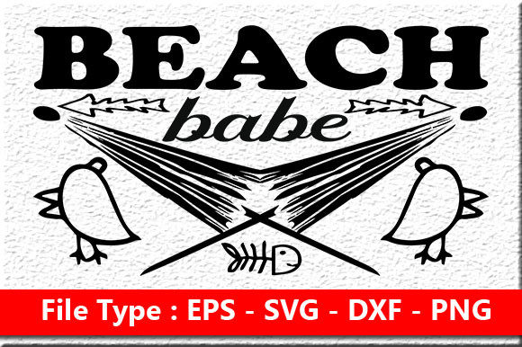 Reviewing Beach Quote Design: Beach Babe for Stitchers